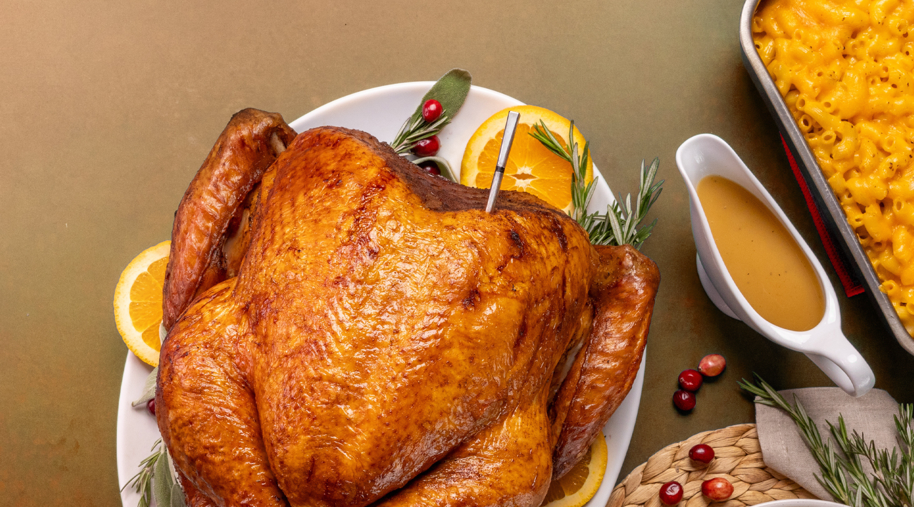 Smoked Turkey with Cranberry Balsamic Sauce